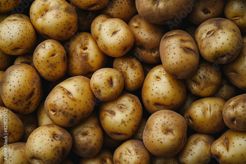 Fresh raw potatoes