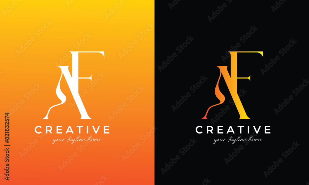 af logo design or af letter logo for your business af logo design or af letter logo for your business