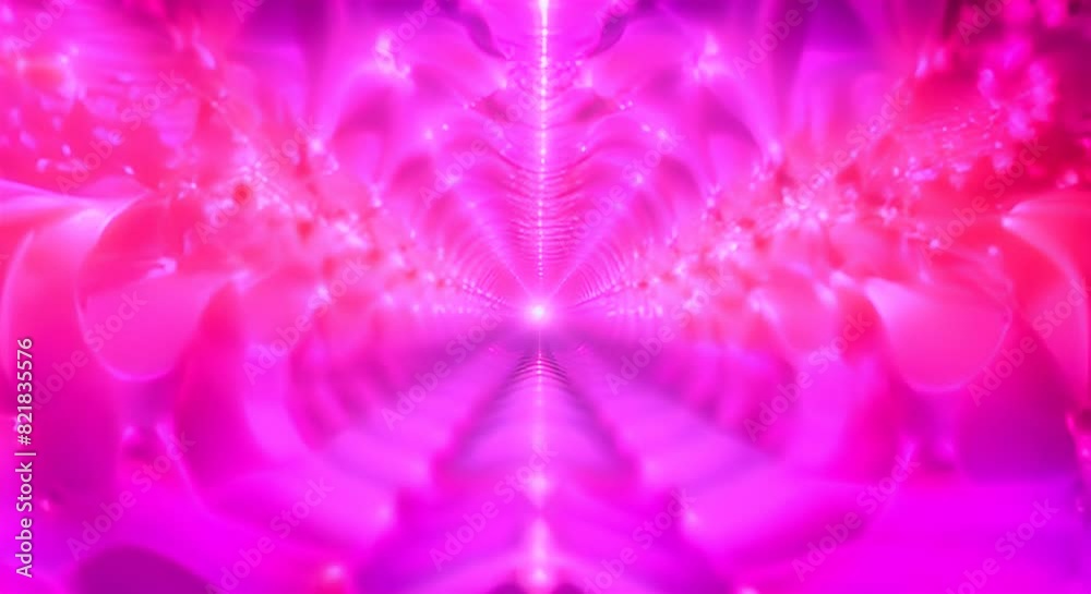 3D animated abstract pink fractal light background 3D animated abstract pink fractal light background
