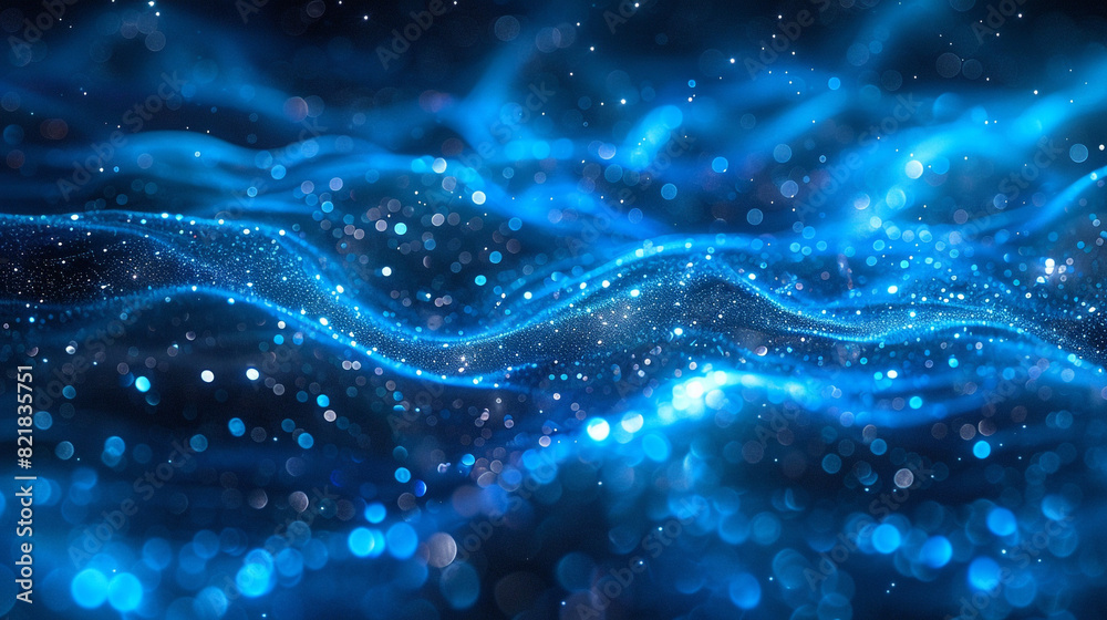 An electric blue glitter sheet pulsating with energy, like an ocean under a neon glow. An electric blue glitter sheet pulsating with energy, like an ocean under a neon glow.