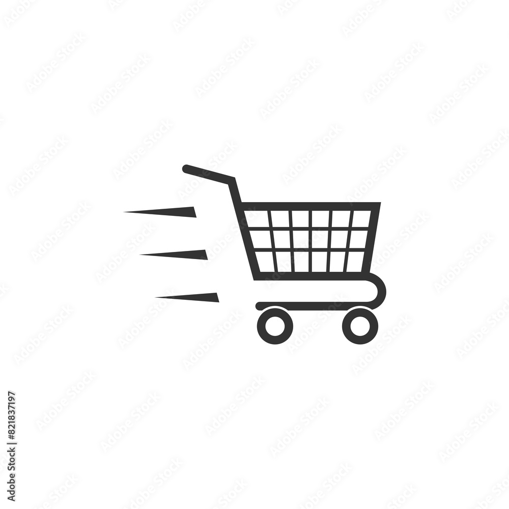 Shopping cart, button icon isolated on transparent background Shopping cart, button icon isolated on transparent background