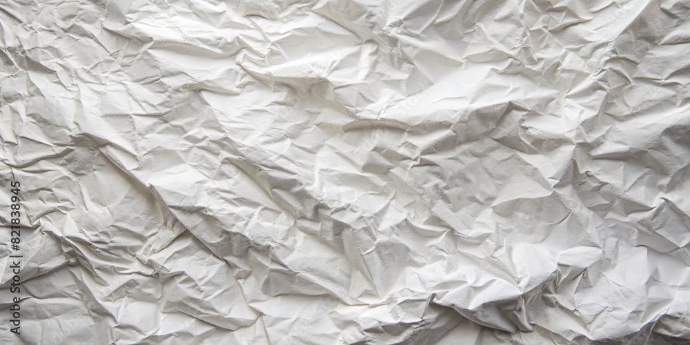Fototapeta premium Crumpled white paper texture