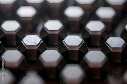 abstract black hexagonal background, faceted texture, macro panorama, wide panoramic polygonal wallpaper.