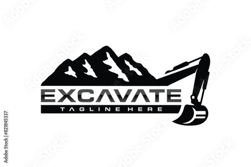 excavate mountain logo