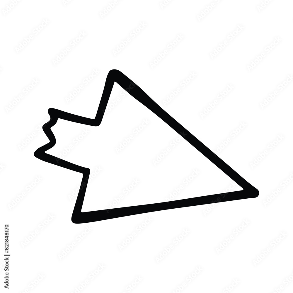 Click button icon with hand drawn doodle style isolated on white background. Click button icon with hand drawn doodle style isolated on white background.