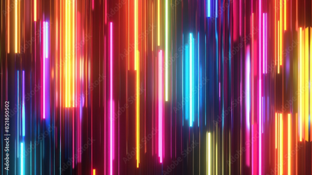 retro-inspired neon light pattern, featuring bright and bold colors against a dark background retro-inspired neon light pattern, featuring bright and bold colors against a dark background
