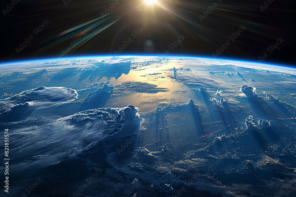 Stunning High-Resolution Image of Earth from Space with Vivid Blue Hues Stunning High-Resolution Image of Earth from Space with Vivid Blue Hues