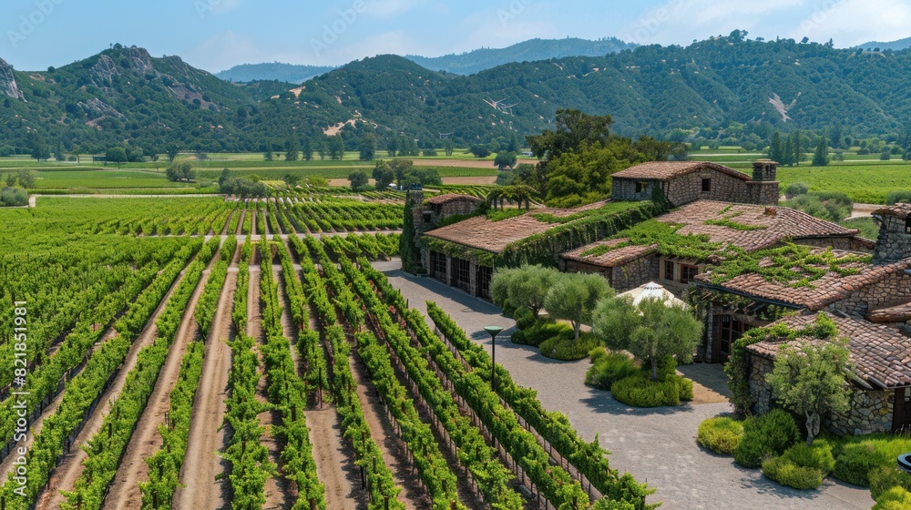 a historic village nestled among vineyard-covered hills, with charming wineries, grapevines, and the romantic atmosphere