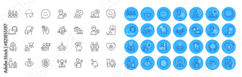 Face scanning, Medical mask and Cursor line icons pack. Voicemail, Work home, Thoughts web icon. Brand, Search people, Online tax pictogram. Teamwork chart, Consult, Medical analyzes. Vector