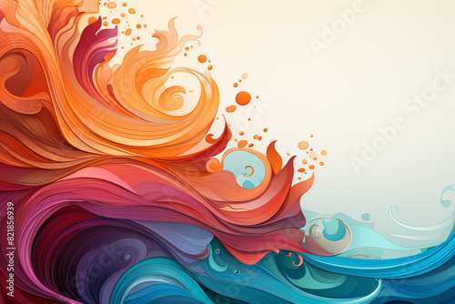 Colorful swirl illustration