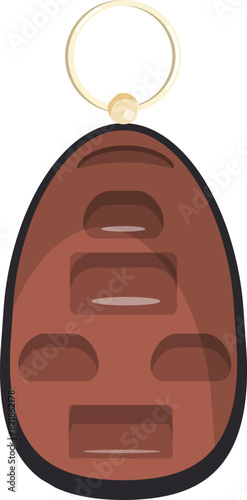 Highquality vector of a contemporary car key fob, perfect for automotive concepts