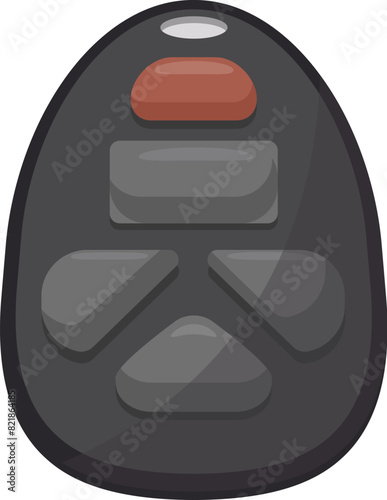 Vector illustration of a modern car key fob, ideal for vehiclerelated content