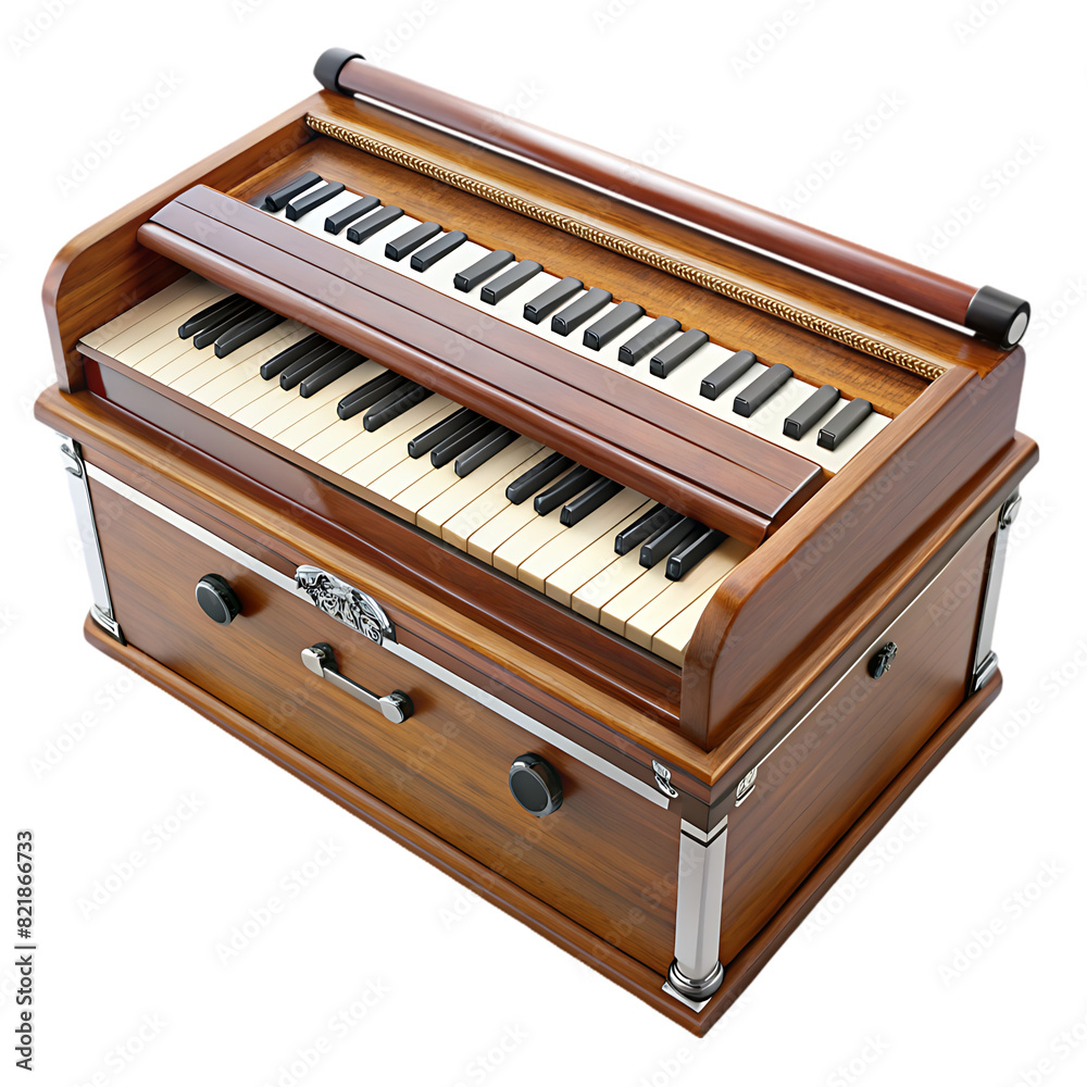 Fototapeta premium Accordion isolated on transparent background