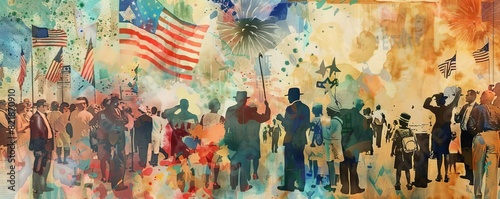 Photo Collage Create a visually appealing collage featuring photos of your familys Independence Day celebrations over the years, including BBQs, fireworks, parades, and other festivities photo