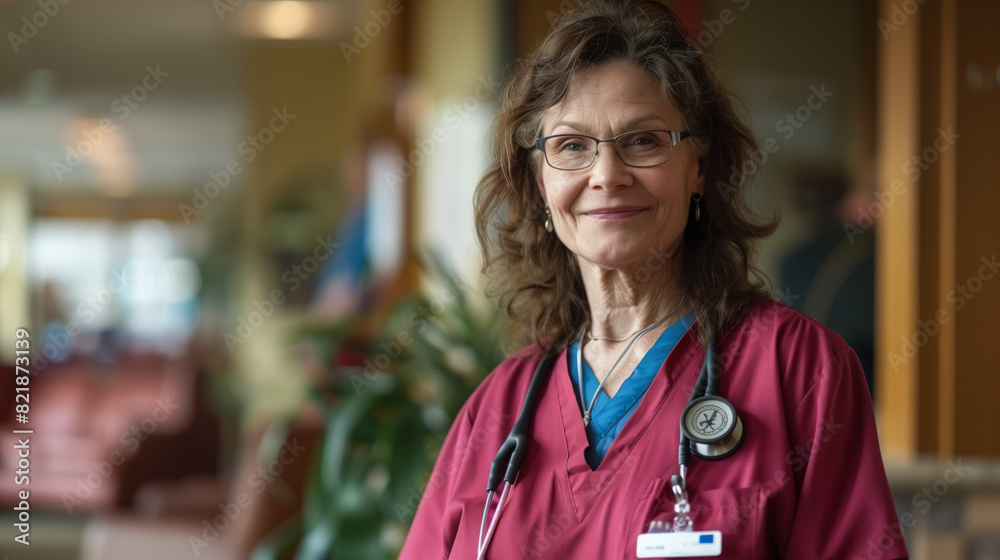 Elderly residents at a nursing care facility Elderly residents at a nursing care facility