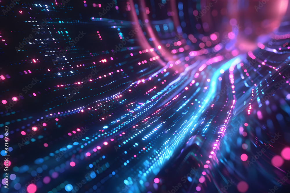 futuristic data stream 3d illustration data transfer technology cyberpunk big data and cybersecurity cyberspace blockchain transactions abstract technological background AI futuristic data stream 3d illustration data transfer technology cyberpunk big data and cybersecurity cyberspace blockchain transactions abstract technological background AI