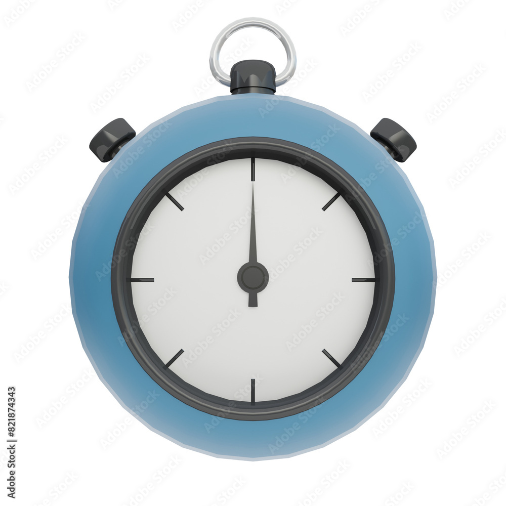 3d illustration of stopwatch timer for icon and symbol.3d render. 3d illustration of stopwatch timer for icon and symbol.3d render.