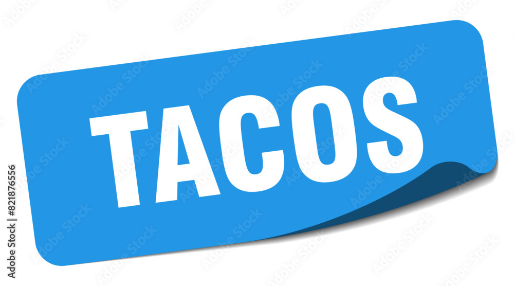 tacos sticker. tacos label tacos sticker. tacos label