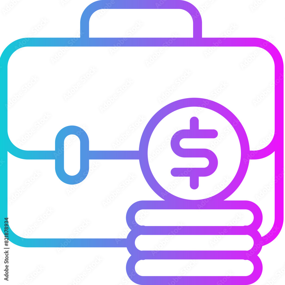 Business Gradient Icon Design Vector