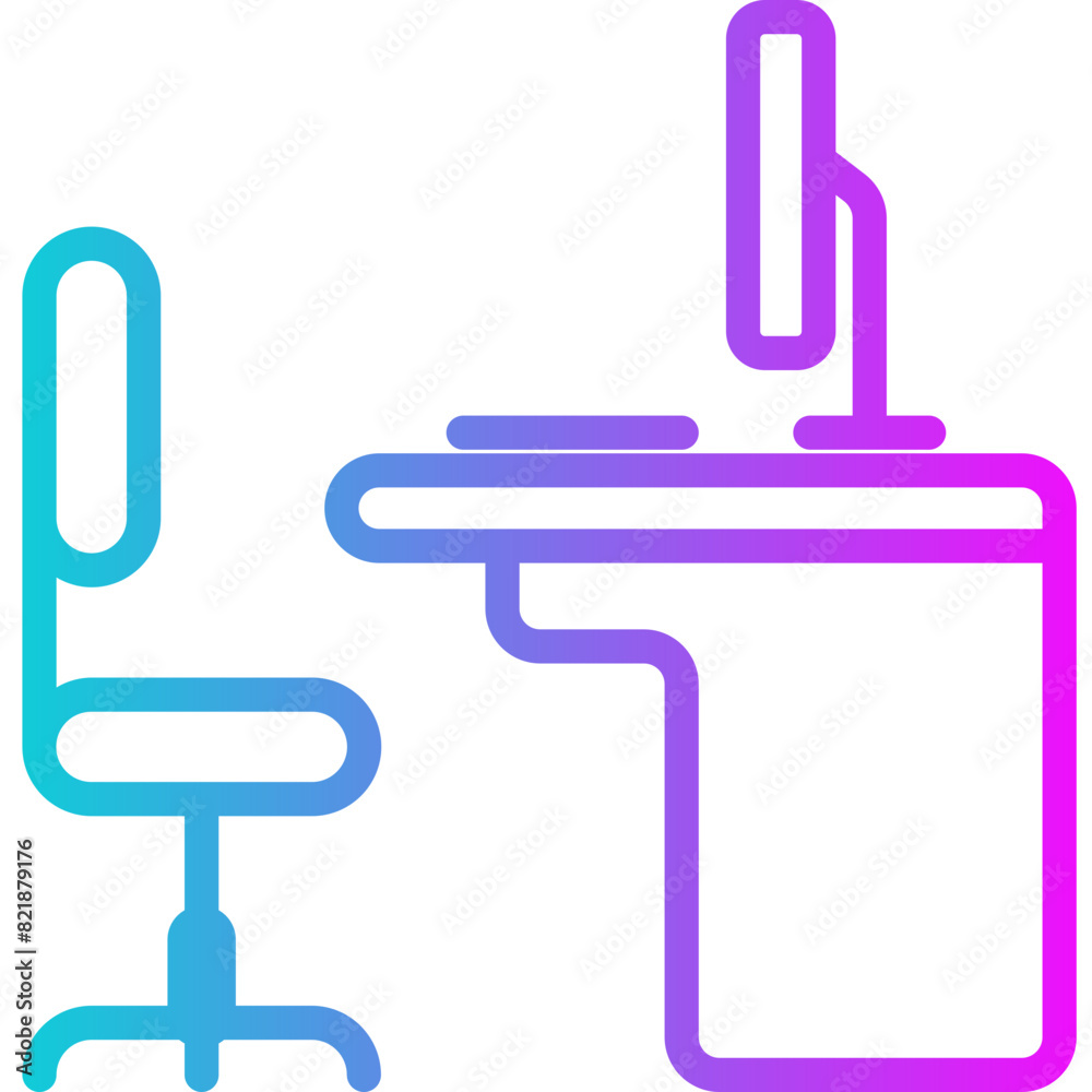 Office Gradient Icon Design Vector Office Gradient Icon Design Vector