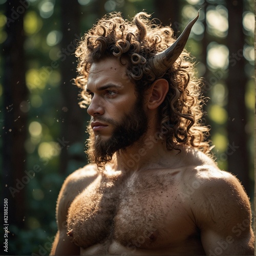 Satyr in the forest 