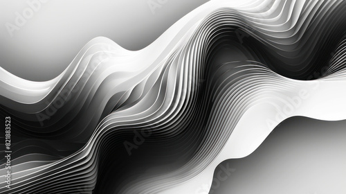Make an abstract background with a minimalistic style, using monochrome shades and simple lines.