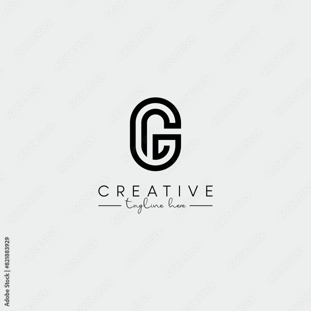 Abstract Stylish letter CG GC Logo Design Template. Modern And Creative Letter Logo. Abstract Stylish letter CG GC Logo Design Template. Modern And Creative Letter Logo.
