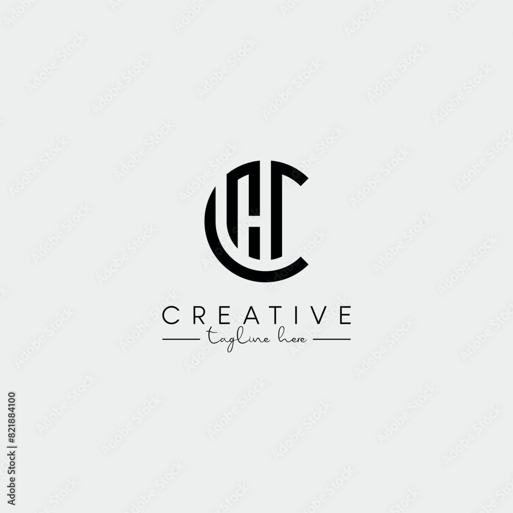 Abstract Stylish letter CH HC Logo Design Template. Modern And Creative Letter Logo. Abstract Stylish letter CH HC Logo Design Template. Modern And Creative Letter Logo.