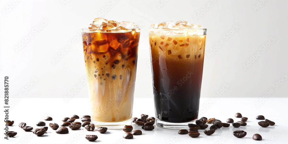 coffee with chocolate and cinnamon with white table background coffee with chocolate and cinnamon with white table background