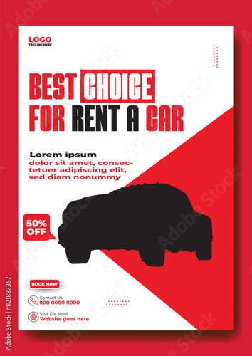 Car rent flyer design