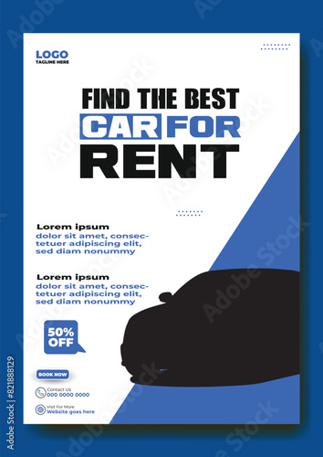 Car rent flyer design