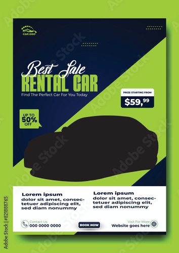 Car rent flyer design