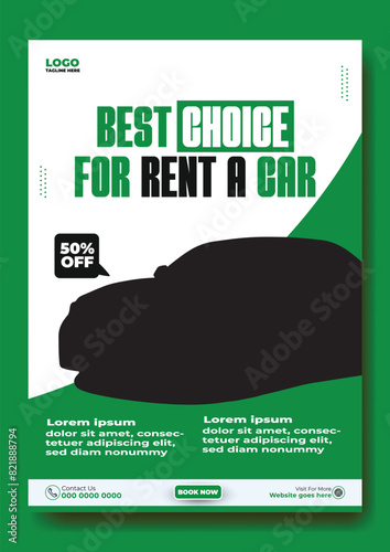 Car rent flyer design