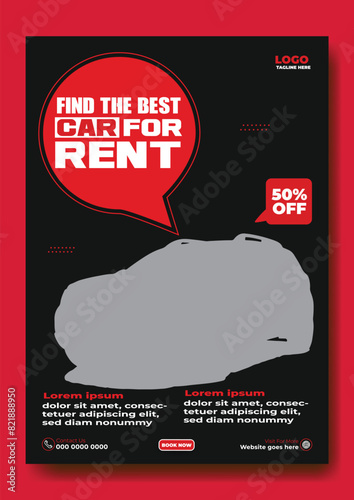 Car rent flyer design