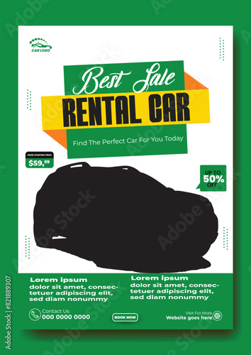 Car rent flyer design