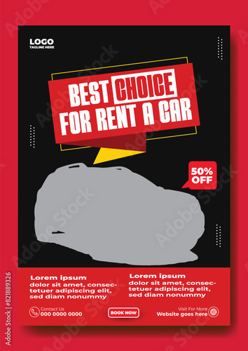 Car rent flyer design