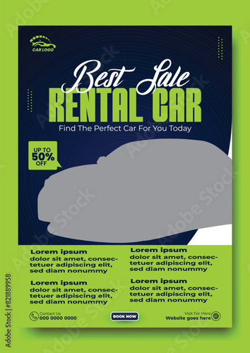 Car rent flyer design