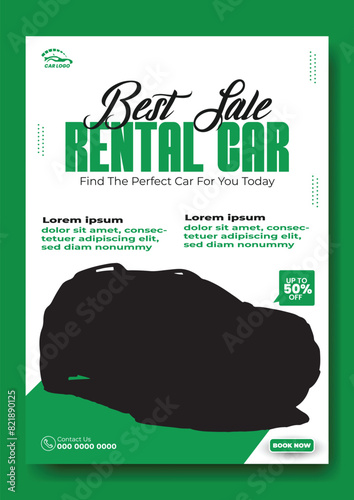 Car rent flyer design