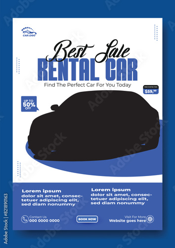 Car rent flyer design