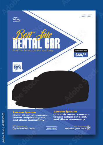 Car rent flyer design