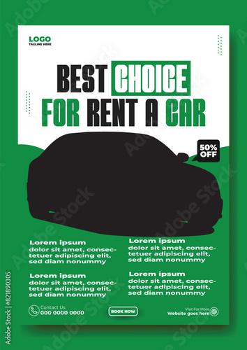 Car rent flyer design