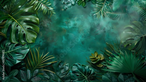 Verdant Oasis - Rich Emerald Green Background of Lush Natural Beauty
