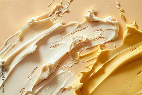  Cosmetic skincare smears cream backgrounds dessert