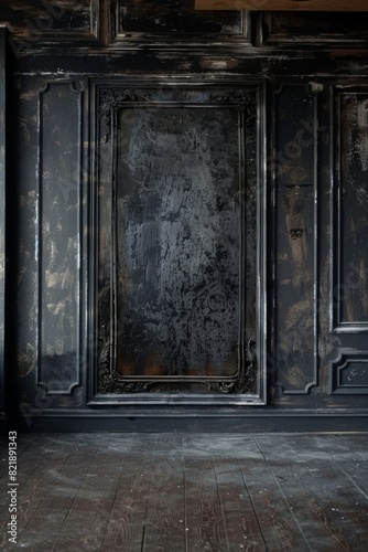 Vintage retro photo studio background, AI generated