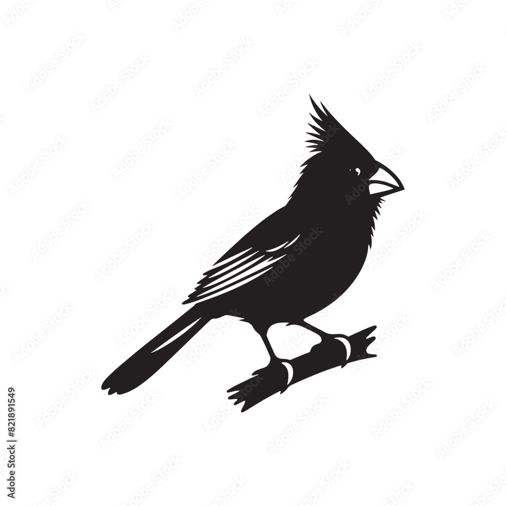 Cardinal Silhouette: Black Vector Art - Capturing the Bold Elegance and Distinctive Presence of These Iconic Birds- Cardinal bird Vector - Cardinal Bird Illustration. Cardinal Silhouette: Black Vector Art - Capturing the Bold Elegance and Distinctive Presence of These Iconic Birds- Cardinal bird Vector - Cardinal Bird Illustration.