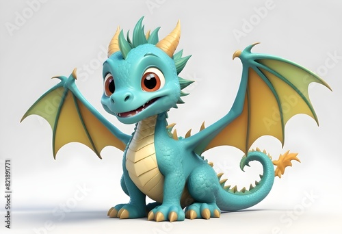 animal colorful dragon dragon model cute