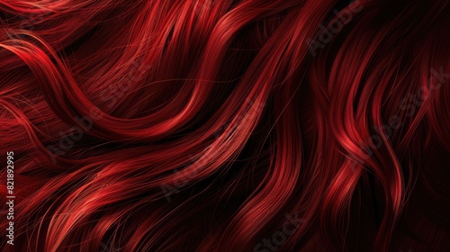 red reflective hair texture