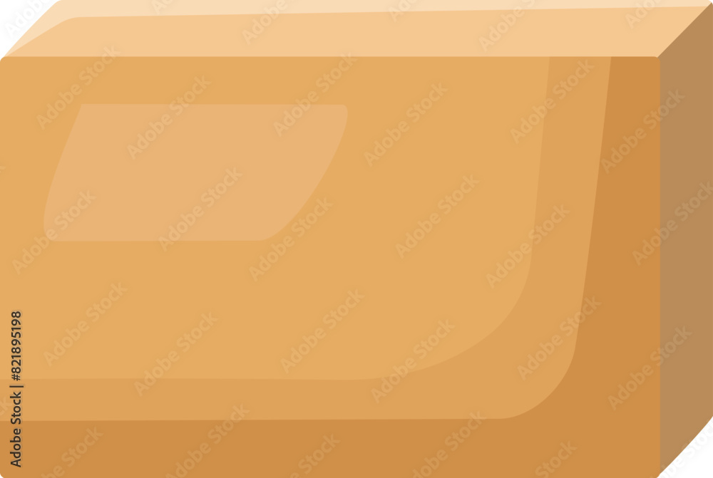 Cartoon cardboard box illustration for packaging, shipping, and delivery, isolated on white background Cartoon cardboard box illustration for packaging, shipping, and delivery, isolated on white background