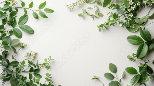 stationery along the edge of a white plain background  photo  banner