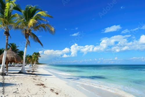 Caribbean Beaches in Mexico: Riviera Maya - Paradise Getaway in Quintana Roo, Cancun © AIGen